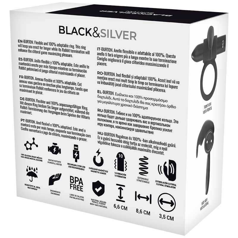 Burton télécommande cockring watchme – Black & Silver