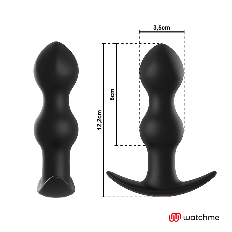 ANBIGUO - WATCHME TÉLÉLÉCOMMANDE PLUG VIBRATEUR ANAL TIBERIO