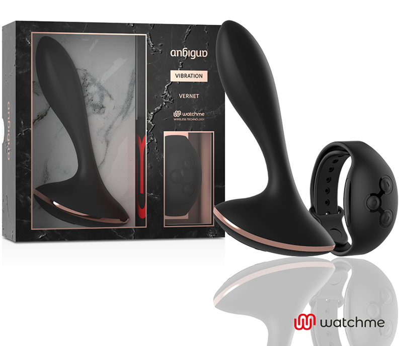 ANBIGUO - WATCHME VIBRATEUR TÉLÉLÉCOMMANDE PLUG ANAL VERNET