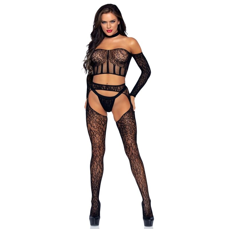 LEG AVENUE - CONJUNTO DE TRES PIEZAS TALLA ÚNICA