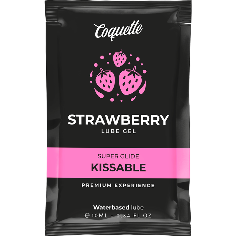 COQUETTE COSMETICS - LUBRICANTE BESABLE A BASE DE AGUA FRESA DE BOLSILLO 10 ML