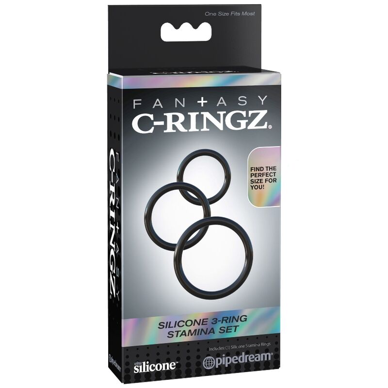 FANTASY C-RINGZ - SILICONE 3 STAMINA RINGS SET