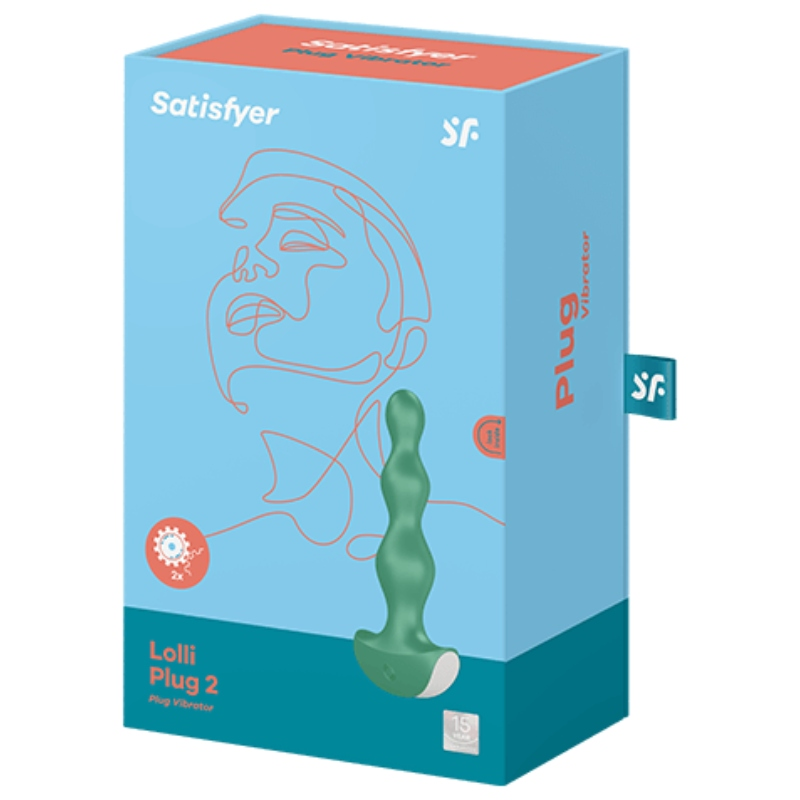 SATISFYER - VIBRATEUR LOLLI PLUG 2 PLUG GRIS