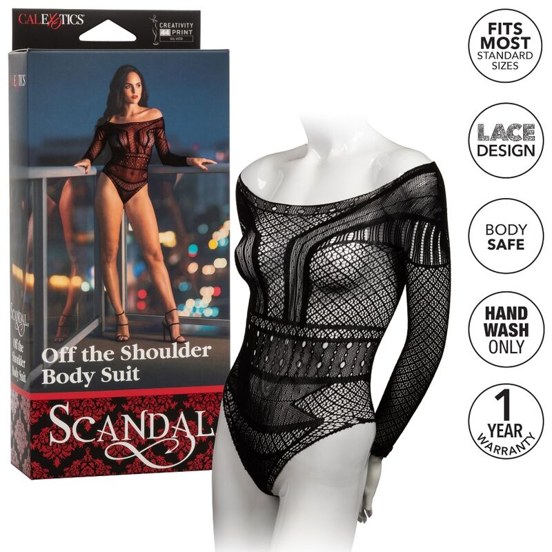 CALEXOTICS - BODY CON HOMBROS SCANDAL TALLA ÚNICA