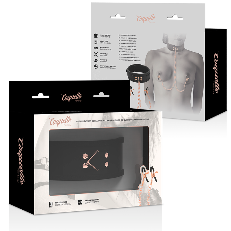 COQUETTE CHIC DESIRE - COLLAR DE CLIP DE PUNTA DE ELEGANCIA CON FORRO DE NEOPRENO