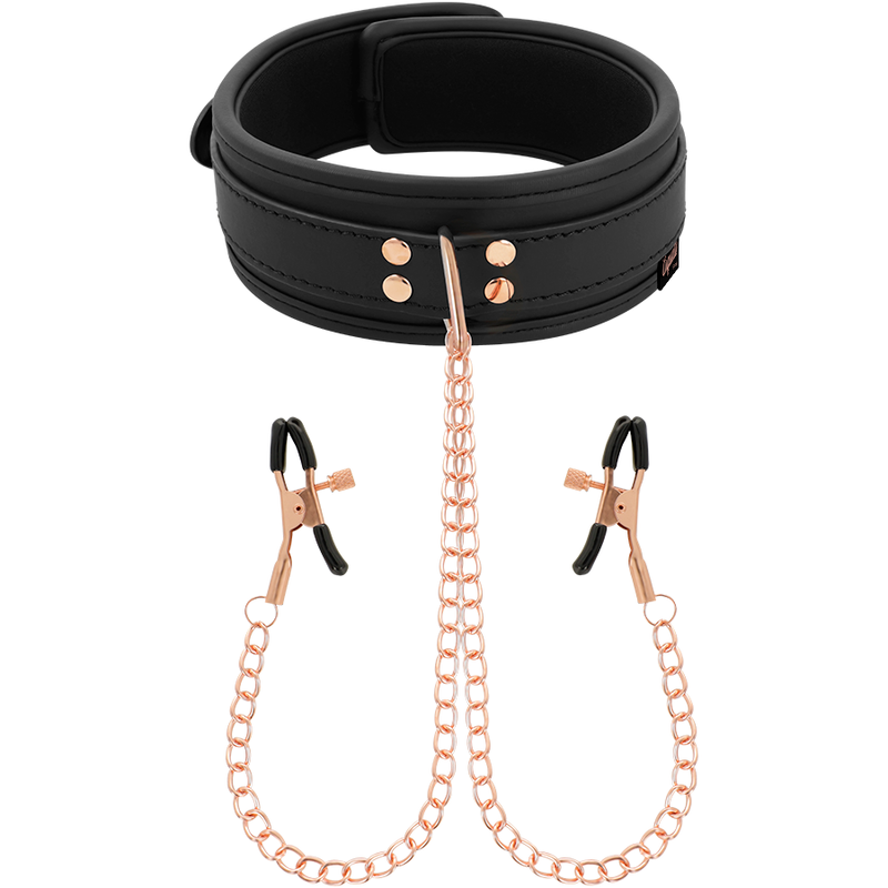 COQUETTE CHIC DESIRE - COLLAR DE CLIP DE PUNTA DE ELEGANCIA CON FORRO DE NEOPRENO