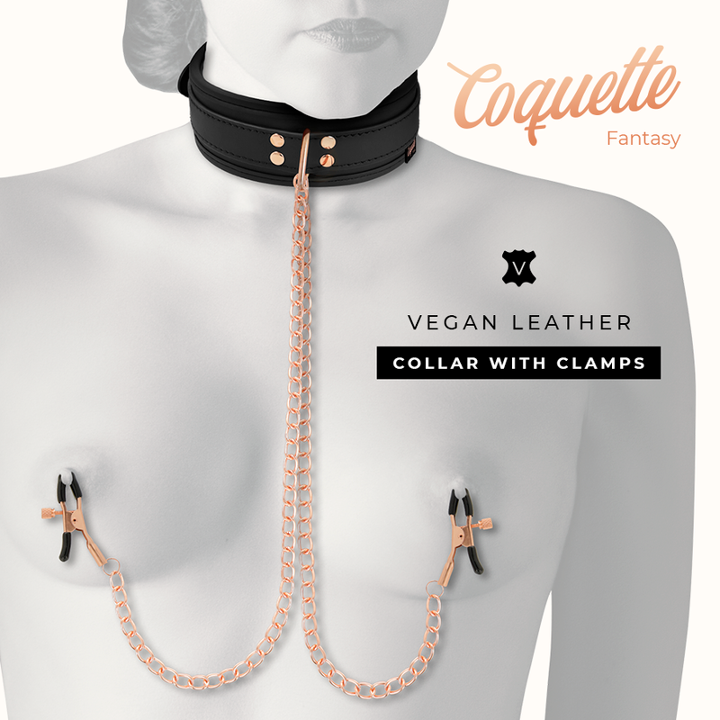 COQUETTE CHIC DESIRE - COLLAR DE CLIP DE PUNTA DE ELEGANCIA CON FORRO DE NEOPRENO