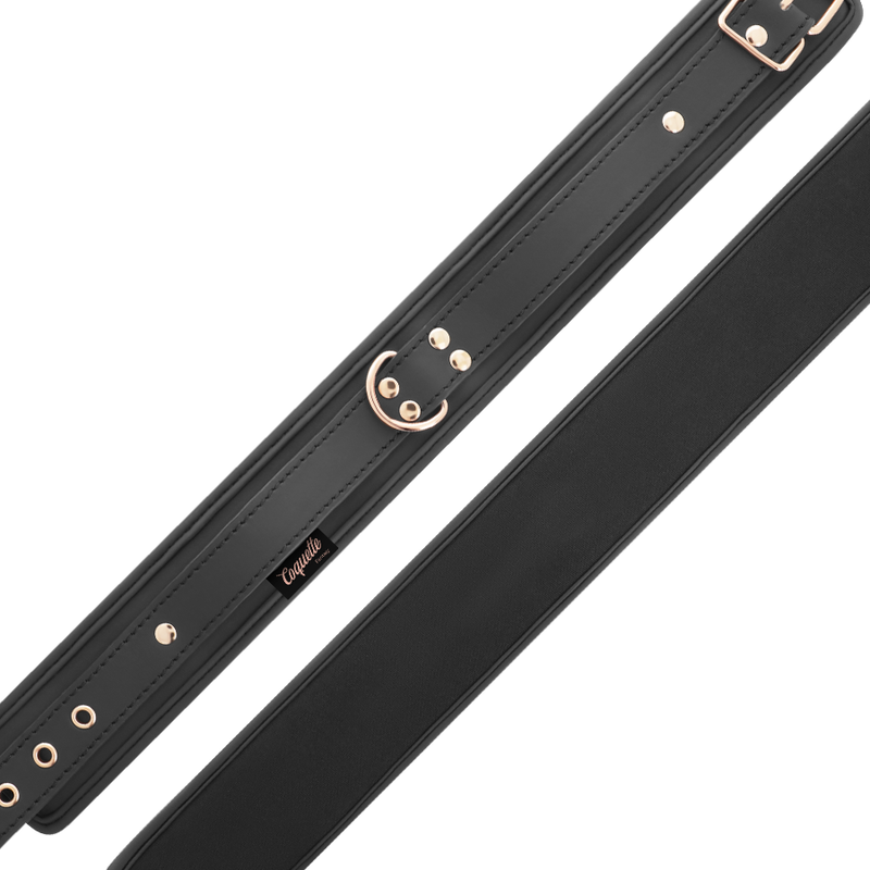 COQUETTE CHIC DESIRE - COLLAR DE ELEGANCIA EN CUERO VEGANO CON PULSERA Y FORRO DE NEOPRENO