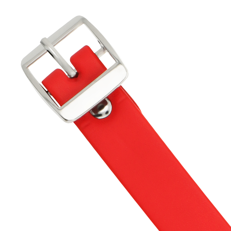 COQUETTE CHIC DESIRE - COLLAR DE CUERO VEGANO ROJO PARA MUJER ACCESORIO FETICHE