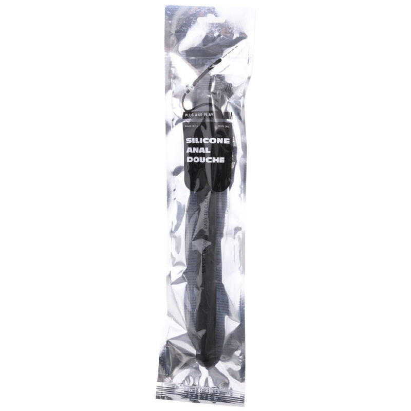 ALL BLACK - MEGA RIPPLE SILICONE ANAL DOUCHE 28.5 CM