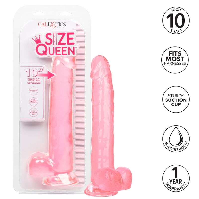 CALEXOTICS - DILDO ROSA TAMAÑO QUEEN 25,5 CM