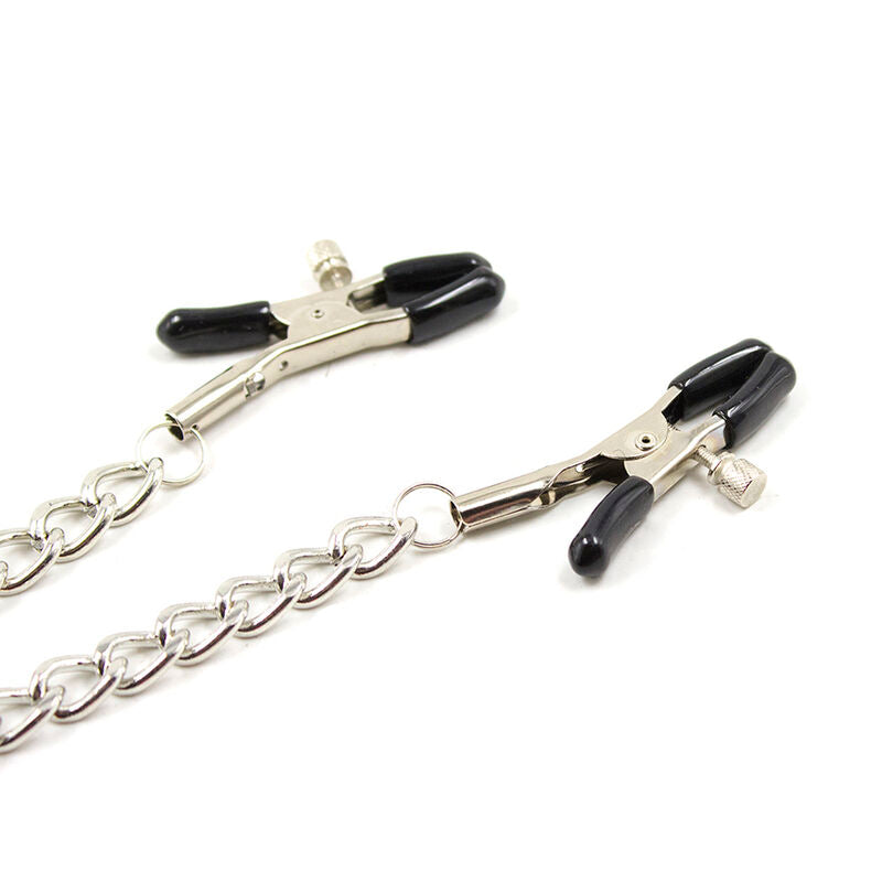 OHMAMA FETISH - 4 Pinzas para Pezones con Cadenas