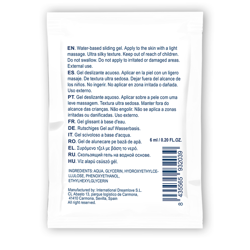 WATERFEEL - GEL DESLIZANTE NEUTRO A BASE DE AGUA 6 ML