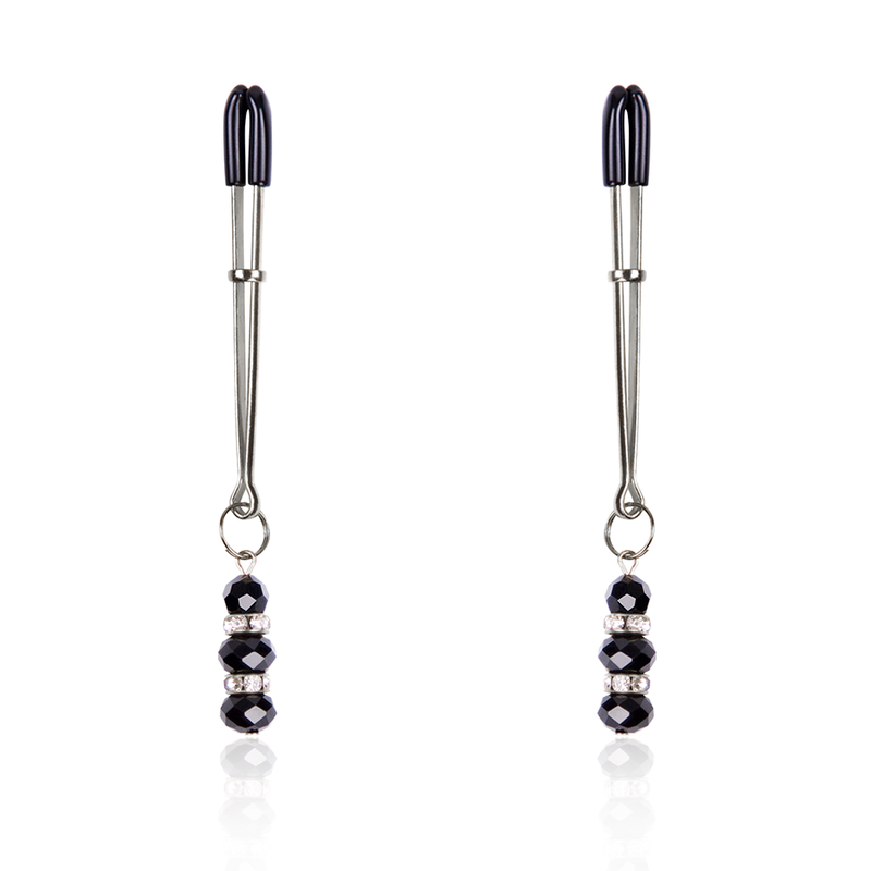 OHMAMA FETISH - Pinzas para pezones CON PIEDRAS DE CRISTAL