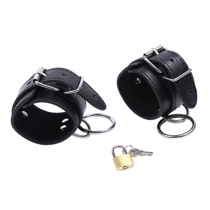 OHMAMA FETISH - RESTRICCIONES DE MUÑECA CON ANILLO TÓRICO