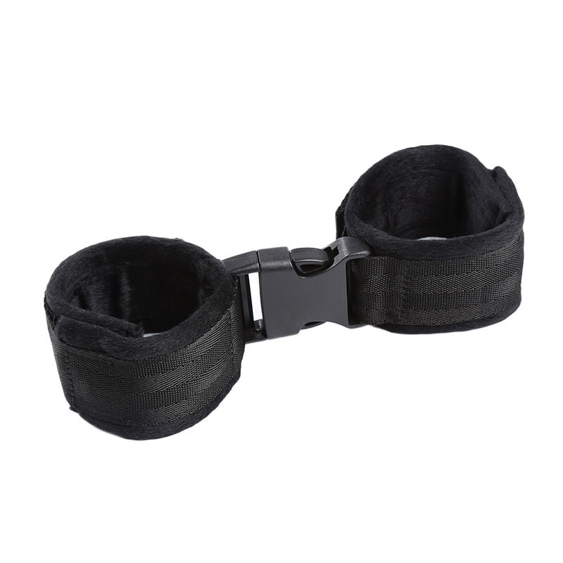 OHMAMA FETISH - RESTRICCIONES DE MUÑECA DE NYLON CON CIERRE DE GANCHO Y BUCLE