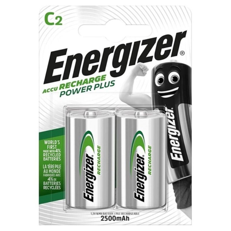 ENERGIZER - POWER PLUS HR14 C 2500mAh BATERÍA RECARGABLE 2 UNIDADES?