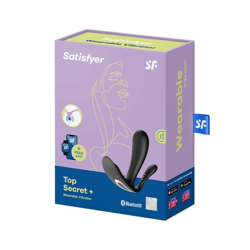 SATISFYER - VIBRADOR TOP SECRET + NEGRO
