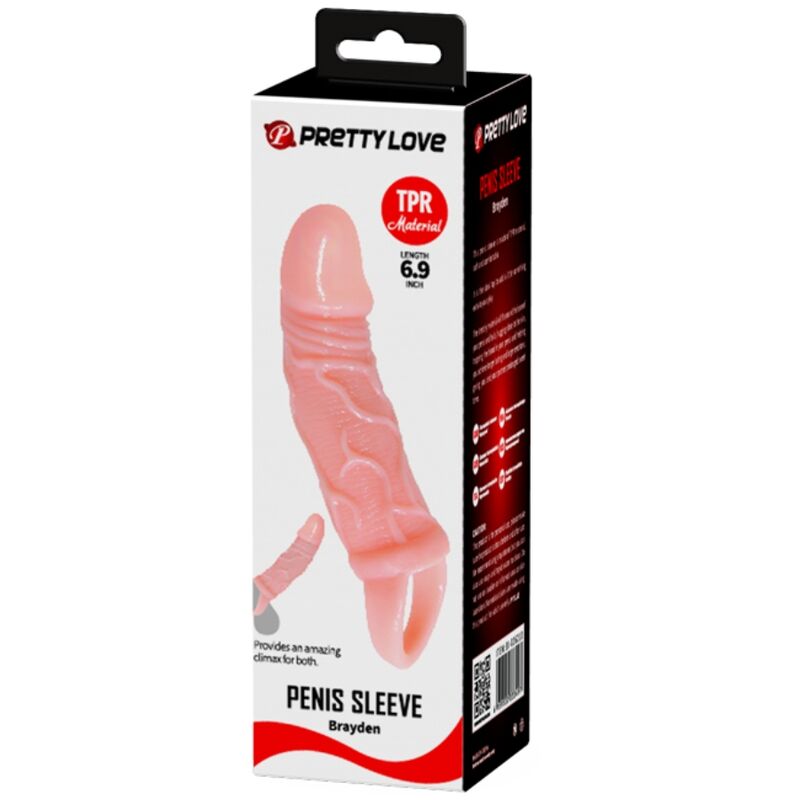 DANCE - GAINE PÉNIS DEXTENSION AVEC SANGLE POUR TESTICULES 13.5 CM