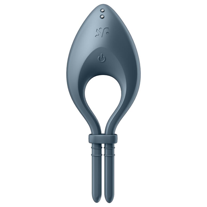 SATISFYER - ANILLO VIBRADOR BULLSEYE GRIS