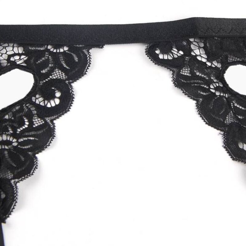 SUBBLIME SET - THREE-PIECE BRA + GARTER BELT + THONG L/XL