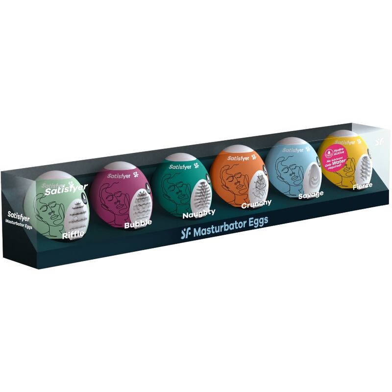SATISFYER - OEUFS MASTURBATEURS ENSEMBLE OF 6 UNITS