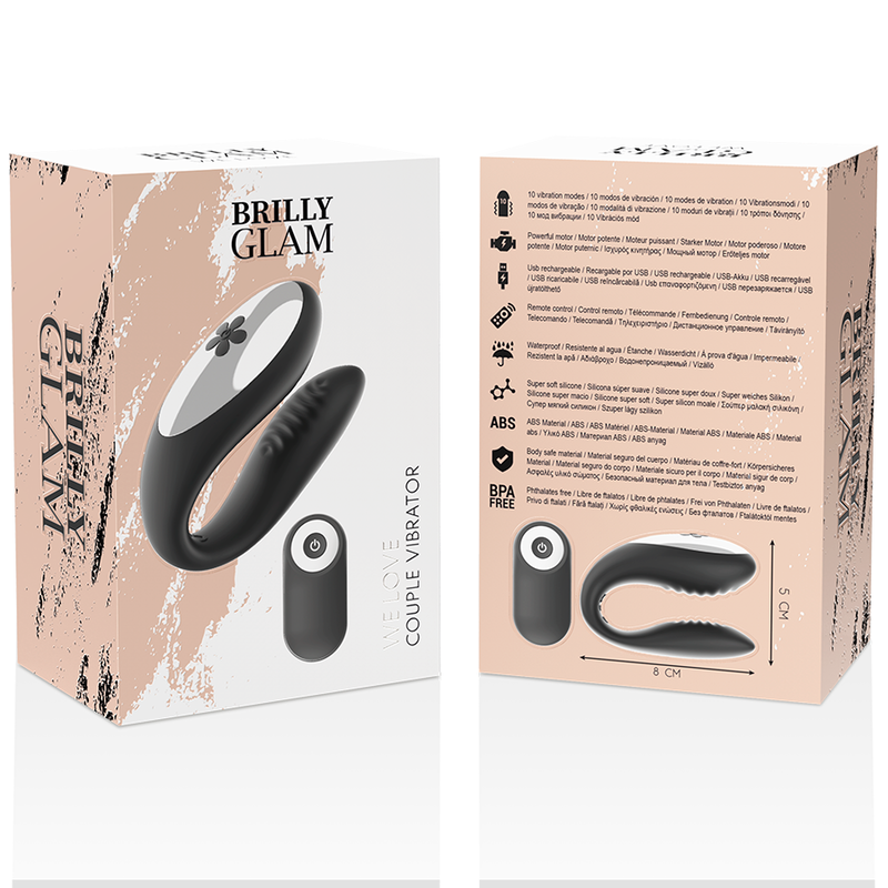 BRILLY GLAM - NOUS AIMONS LES PARTENAIRES TÉLÉLÉCOMMANDE NOIRE