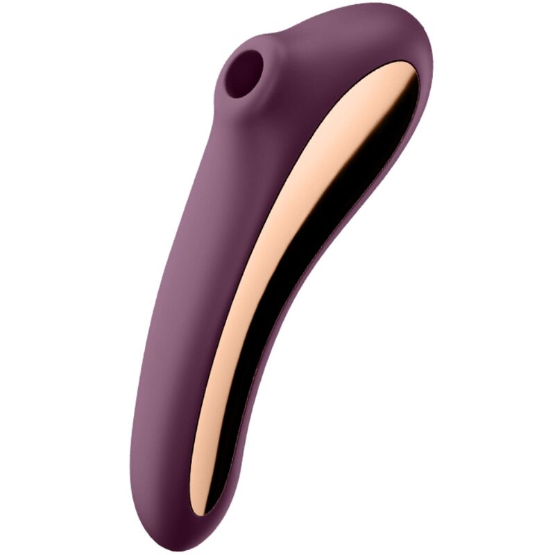 SATISFYER - VIBRADOR DUAL KISS AIR PULSE VINO TINTO