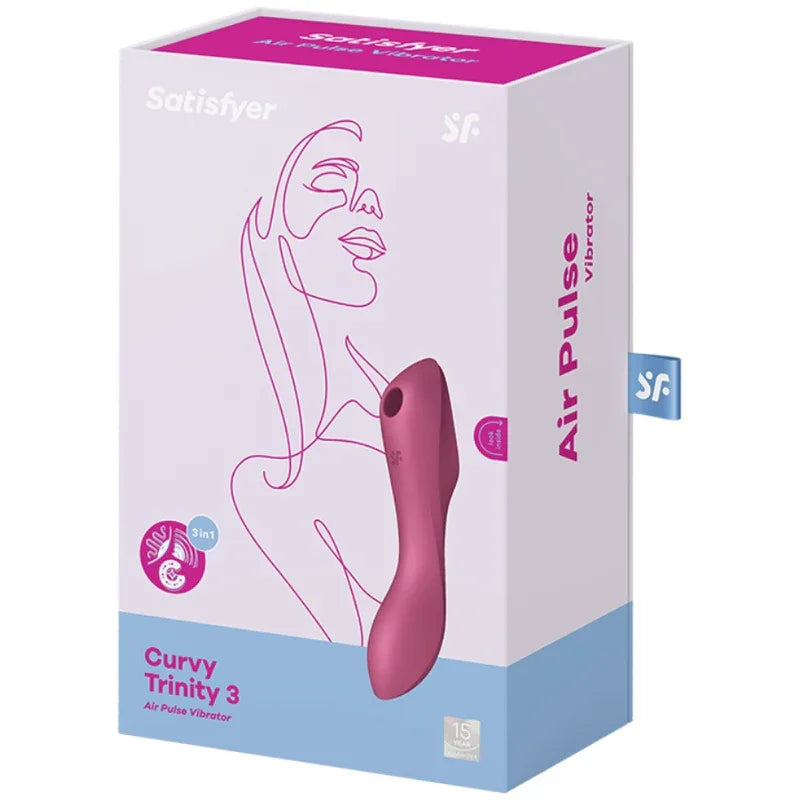 Satisfyer – Stimulateur et Vibrateur Curvy Trinity 3 Rouge