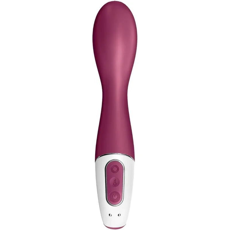 Satisfyer Hot Spot couleur baie vu de face avec ses boutons de commande