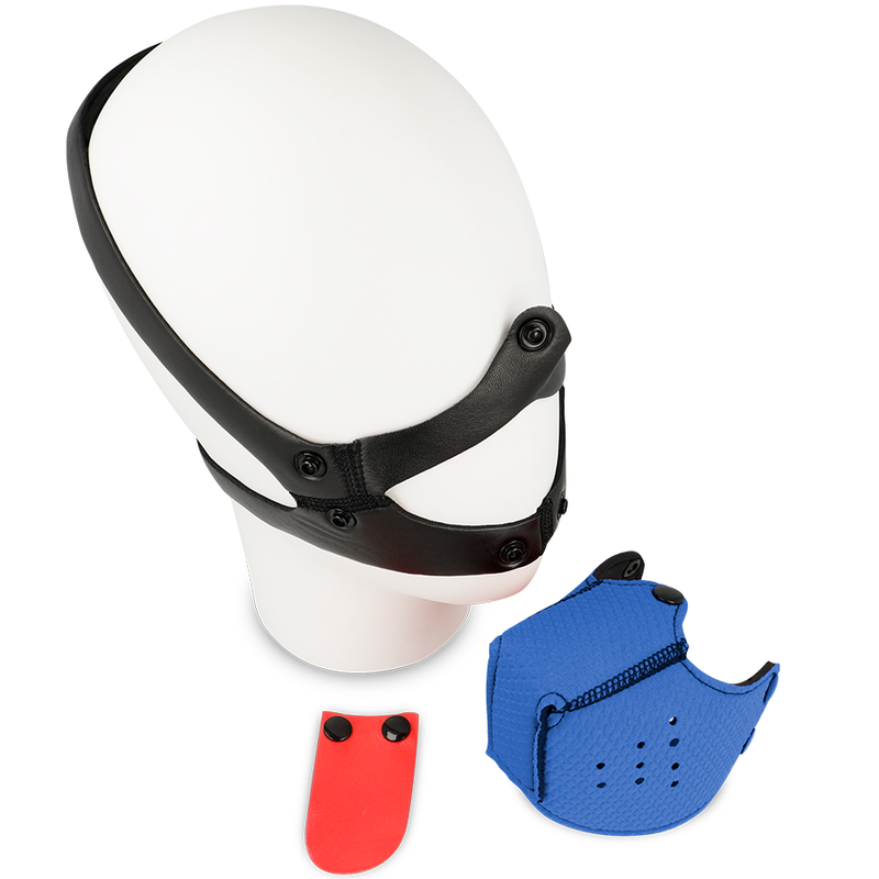 OHMAMA FETICHE BOZAL PARA PERRO - AZUL