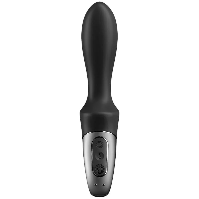 Satisfyer Heat Climax noir vu de face avec ses boutons de commande