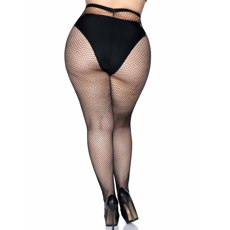 LEG AVENUE - MEDIAS DE RED DE TALLA GRANDE