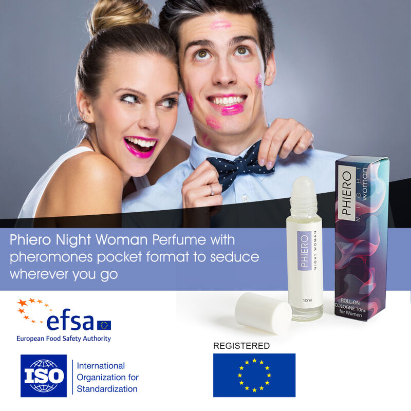 500 COSMETICS - PHIERO NIGHT WOMAN. PARFUM AUX PHÉROMONES IN ROLL-ON FORMAT FOR FEMME