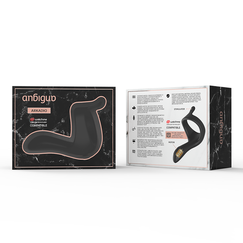 ANBIGUO - GLAND STIMULATEUR ARKADIO ET DE PÉRINÉE COMPATIBLE AVEC LA TECHNOLOGIE SANS FIL WATCHME