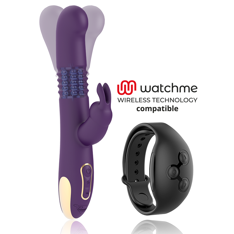 TREASURE - BASTIAN RABBIT UP & DOWN, ROTATOR AND VIBRATOR COMPATIBLE WITH WATCHME WIRELESS TECHNOLOGY