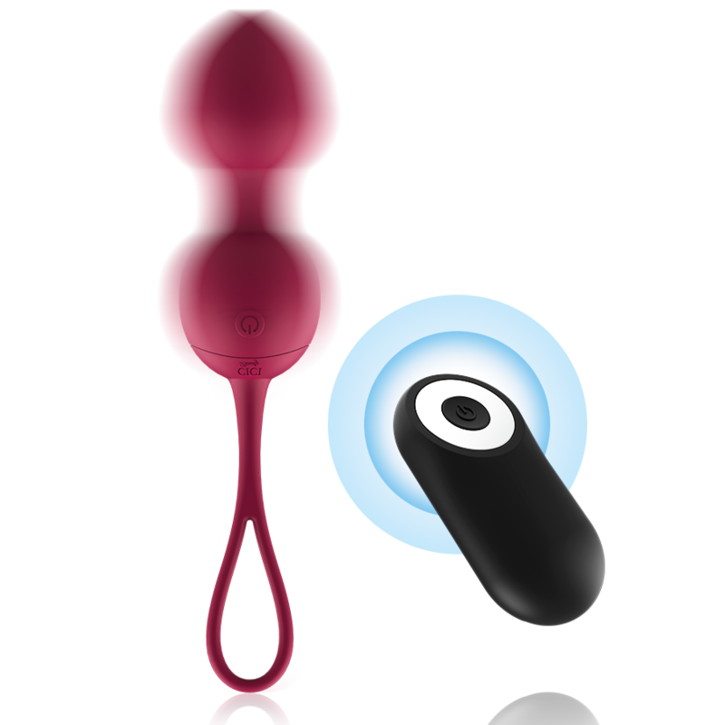 CICI BEAUTY - PREMIUM SILICONE 3 VIBRANT KEGEL PERLES TÉLÉLÉCOMMANDE