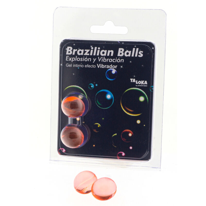 TALOKA - 2 BOLAS BRASILEÑAS GEL EFECTO VIBRADOR EXCITANTE
