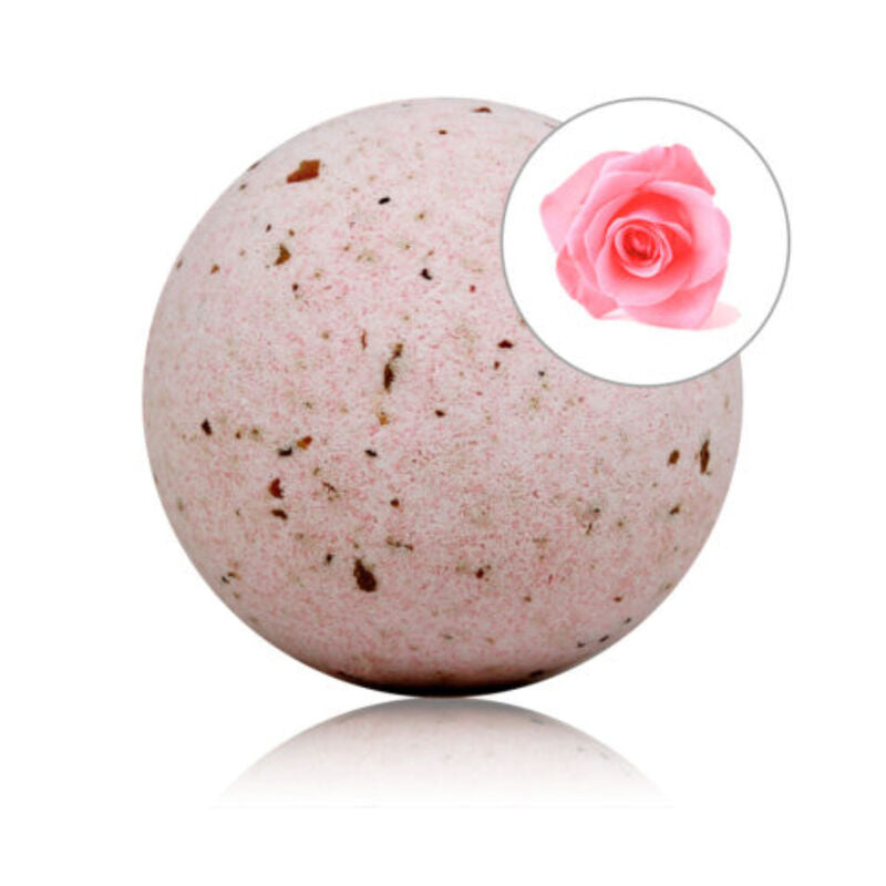 TALOKA - BOMBA DE BAÑO CON AROMA A ROSA Y PÉTALOS DE ROSA