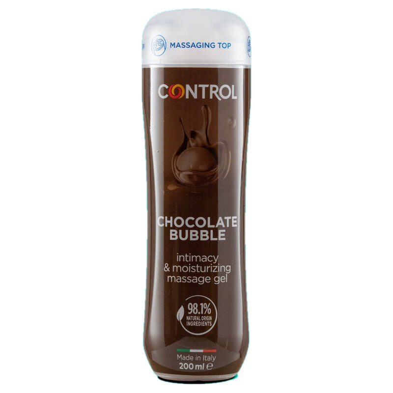 CONTROL - 3 IN 1 MASSAGE GEL BULLE DE CHOCOLAT 200 ML