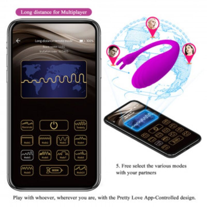 PRETTY LOVE - FREE APPLICATION CATALINA MASSAGER LILAS