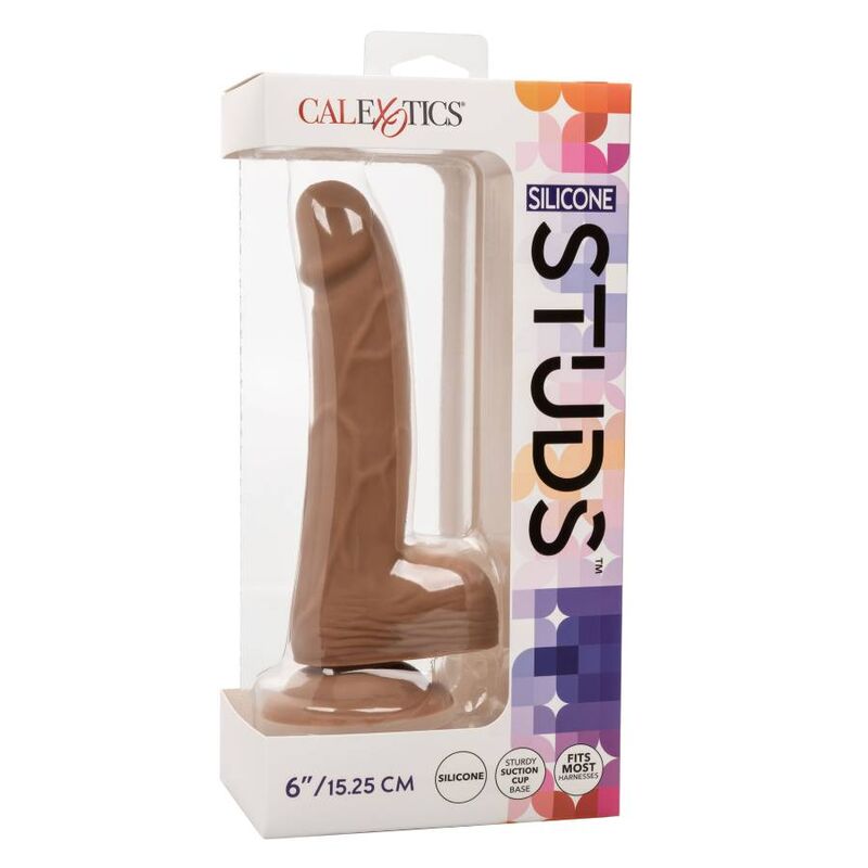 CALEXOTICS - CLOUS IN SILICONE 15.24 CM BROWN