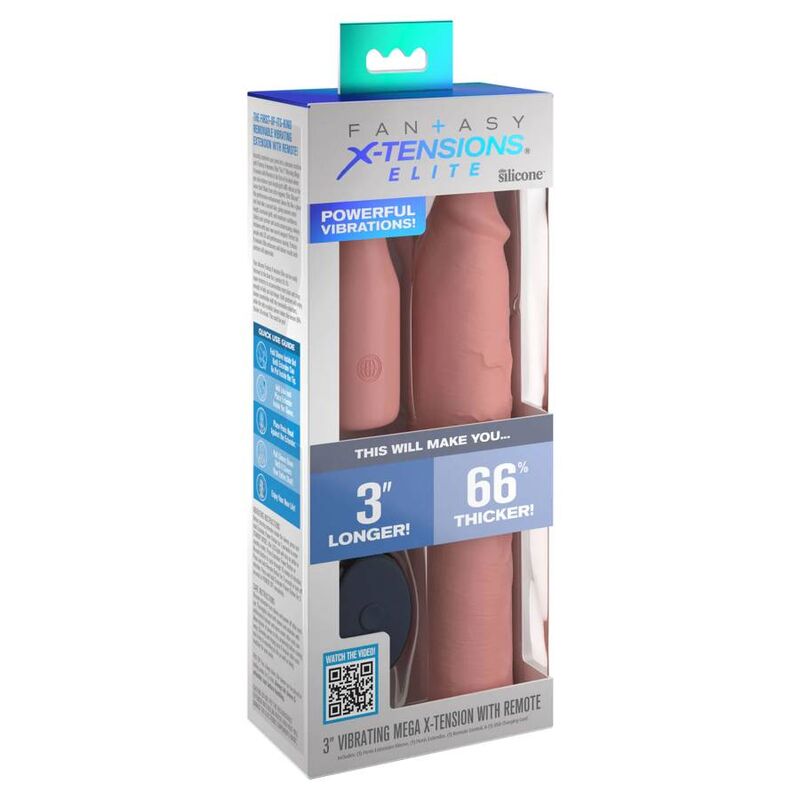 FANTASY X- TENSIONS - PIPEDREAMS FUNDA 22,86 CM + ENCHUFE 7,62 CM PIEL REMOTA