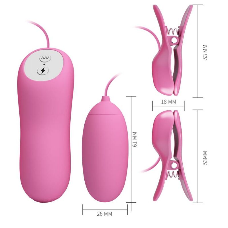 PRETTY LOVE - PINCE ÉPILER AVEC VIBRATION ET ELECTROCHOC ROSE