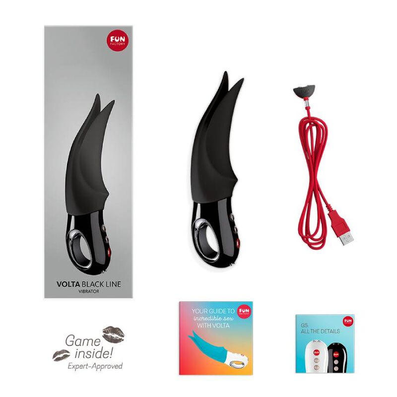 FUN FACTORY - CLITORAL VIBRATEUR VOLTA LIGNE NOIRE