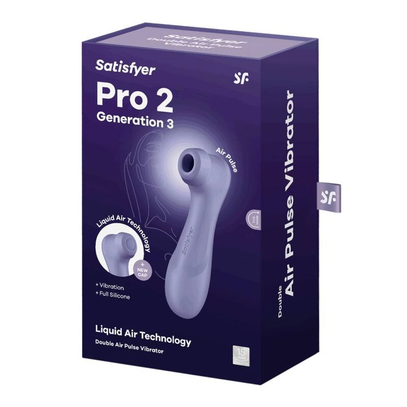 SATISFYER - PRO 2 GENERATION 3 LIQUID AIR TECHNOLOGY GARNET