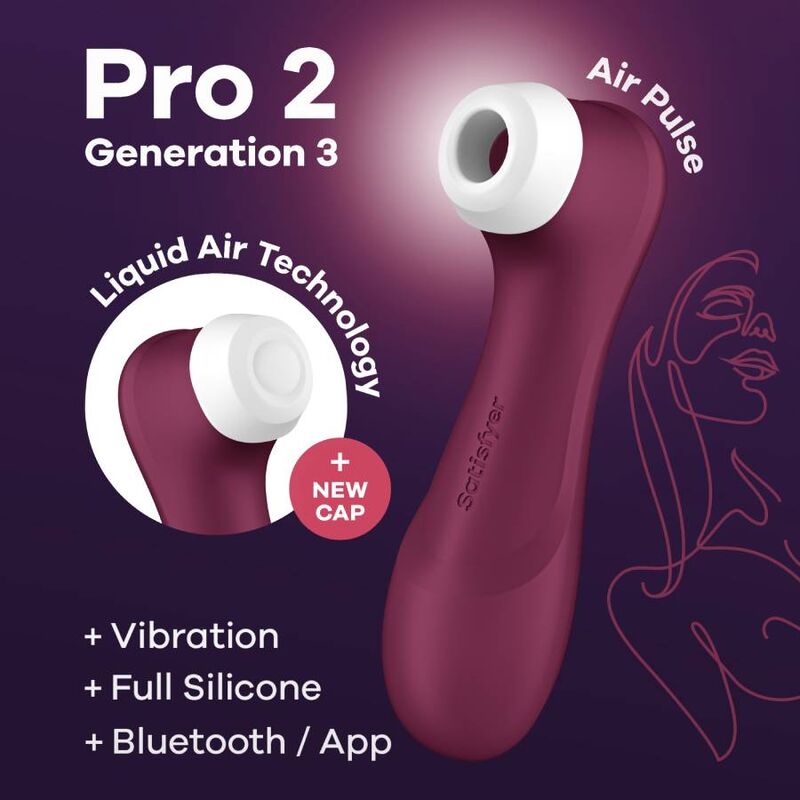 SATISFYER - PRO 2 GENERACIÓN 3 LILAS BLUETOOTH ET APPLICATION