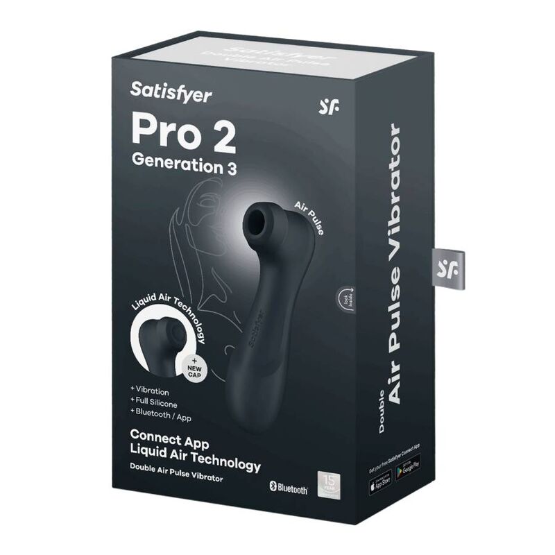 SATISFYER PRO 2 GENERATION 3 - BLACK BLUETOOTH & APP
