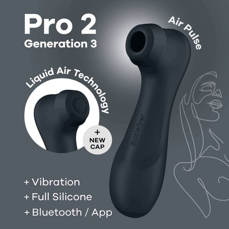 SATISFYER PRO 2 GENERATION 3 - BLACK BLUETOOTH & APP