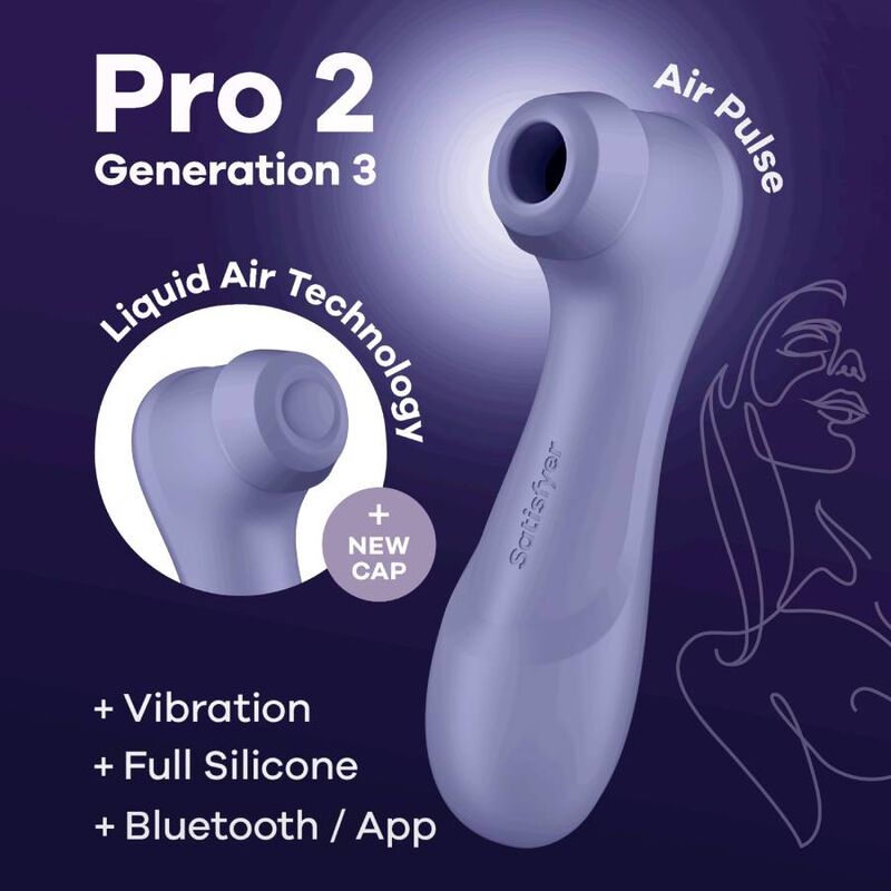 SATISFYER PRO 2 GENERATION 3 - BLACK BLUETOOTH & APP